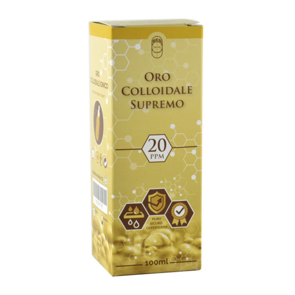 oro colloidale ionico supremo 20ppm 100ml