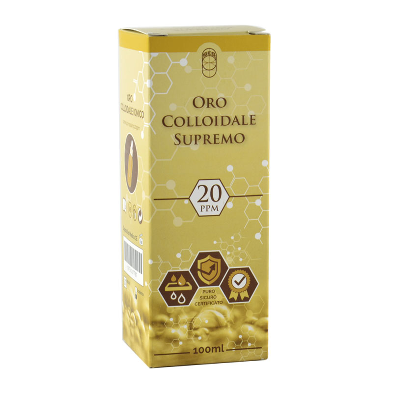 oro colloidale ionico supremo 20ppm 100ml